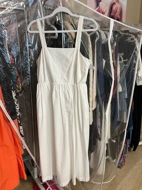 a new day White Midi Sundress with Square Neck